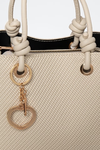 Borsa a mano in sintetico Anabel - Beige
