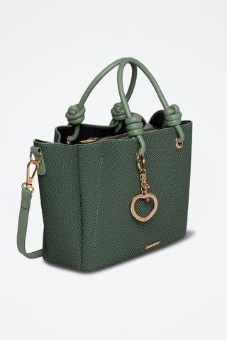 Borsa a mano in sintetico Anabel - Verde