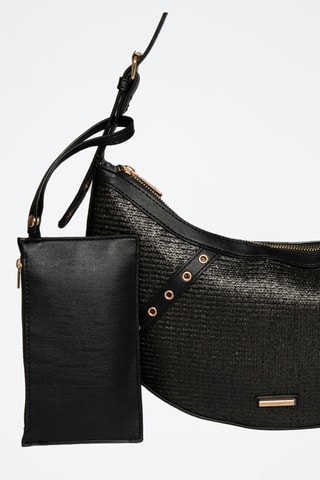 Borsa a mano in sintetico Perly - Nero