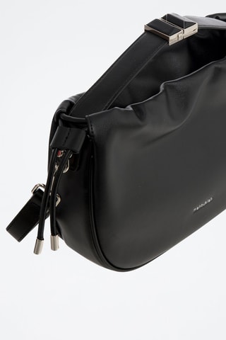 Borsa a tracolla in pelle Solina - Nero