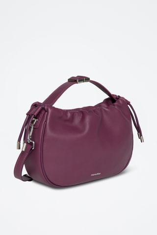 Borsa a tracolla in pelle Solina - Viola