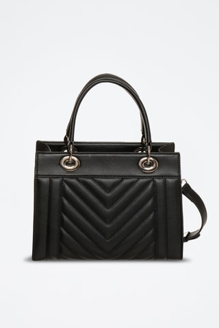Borsa a mano in pelle Paoline - Nero