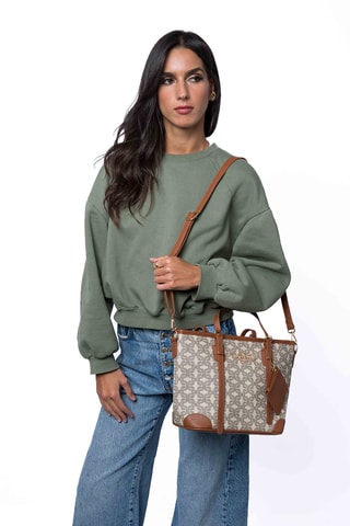 Borsa a spalla Bonnie - Ecrù