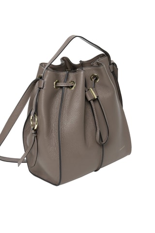 Borsa a secchiello in pelle Tony - Taupe