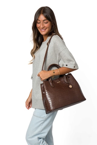 Borsa a mano Calandra  - Marrone