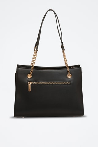 Borsa a spalla in pelle Ornella C - Nero