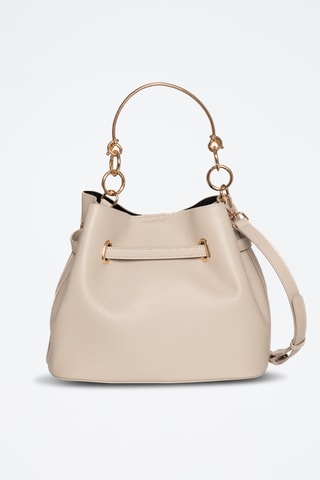Borsa a mano in pelle Vahina - Bianco