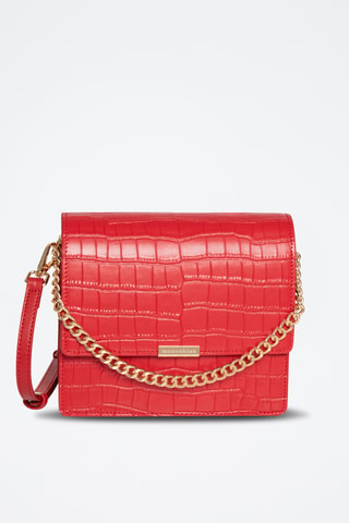 Borsa a tracolla in pelle Lisa - Rosso
