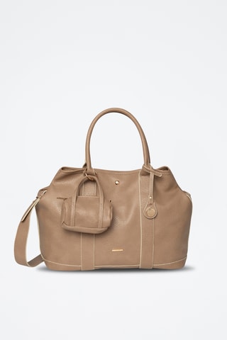 Borsa a mano e pochette Never - Taupe