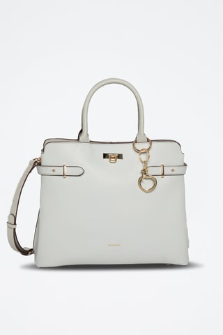 Borsa a mano in crosta di pelle Vanda - Grigio