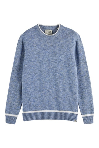 Pull regular - Bleu marine chiné