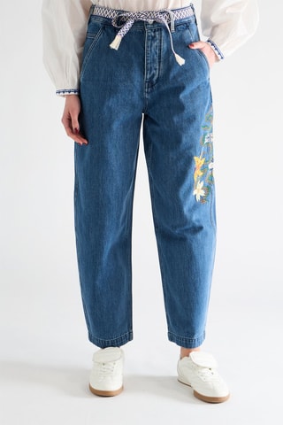 Jean en coton biologique - Bleu