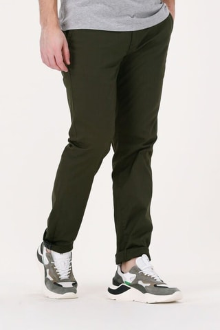 Chino slim en coton biologique - Vert foncé