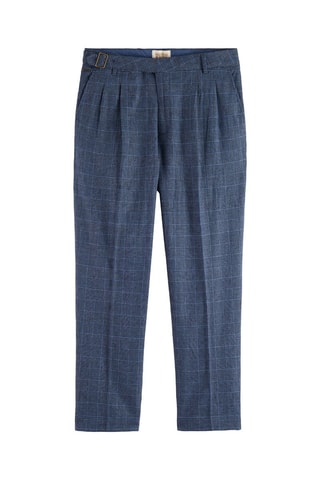 Chino relaxed en lin - Bleu