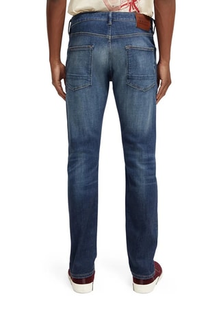 Jean slim en coton biologique - Bleu