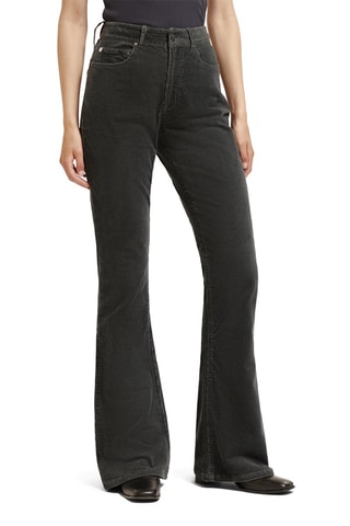 Jean flare en coton biologique - Anthracite