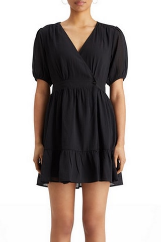 Robe portefeuille - Noir