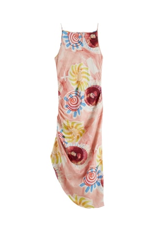 Robe droite en lin - Rose