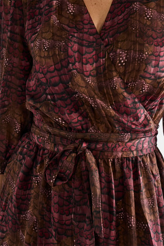 Robe portefeuille - Marron