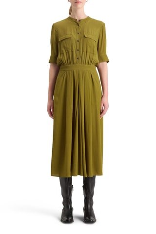 Robe midi - Vert olive