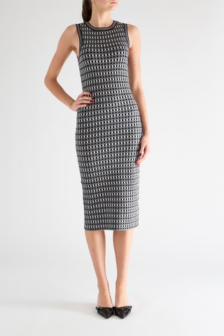Robe fourreau sans manches - Gris