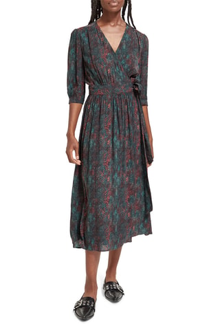 Robe portefeuille - Vert