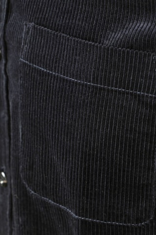 Chemise regular en velours - Noir