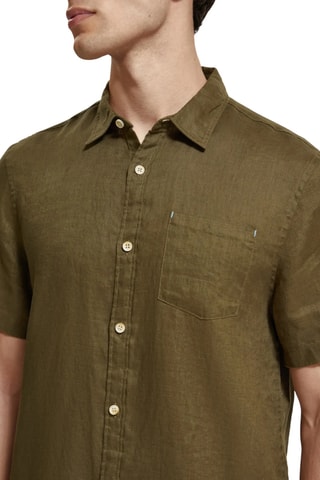 Chemise en lin - Kaki