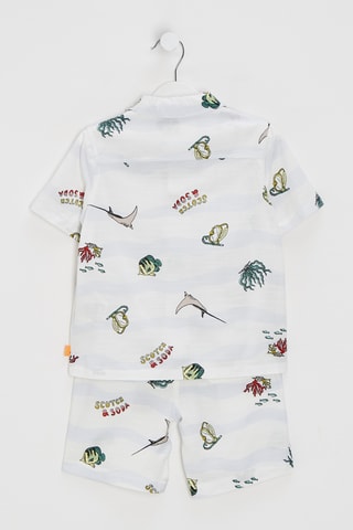 Chemise et short - Blanc