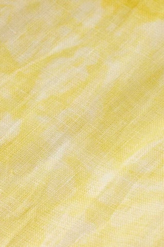 Chemise regular tie and dye en lin - Jaune