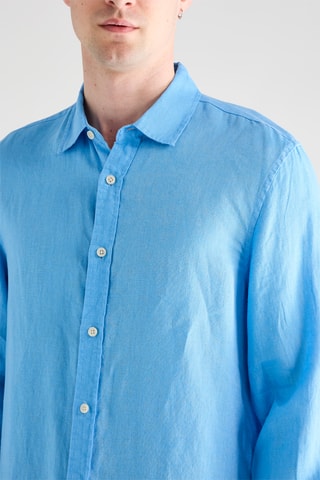 Chemise en lin - Bleu