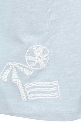 T-shirt relaxed - Bleu clair