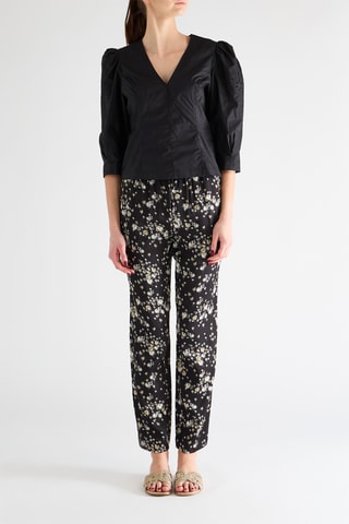 Blouse en broderie anglaise - Noir
