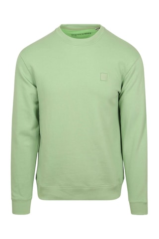Sweat regular en coton biologique - Vert clair