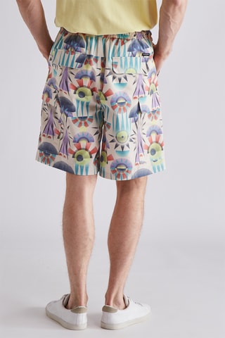 Short - Beige et bleu clair