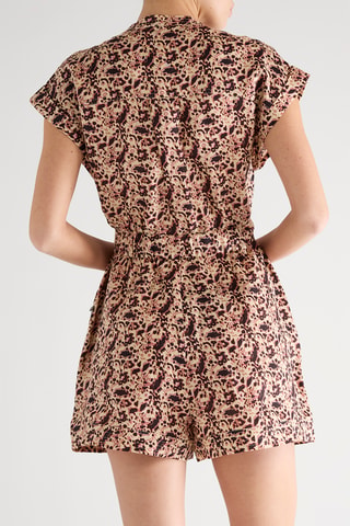 Combishort en lin - Beige