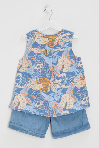 Débardeur et short - Bleu clair
