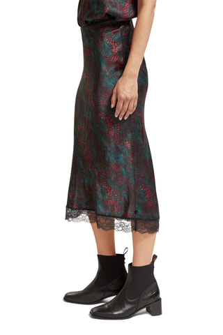 Jupe midi taille haute - Noir