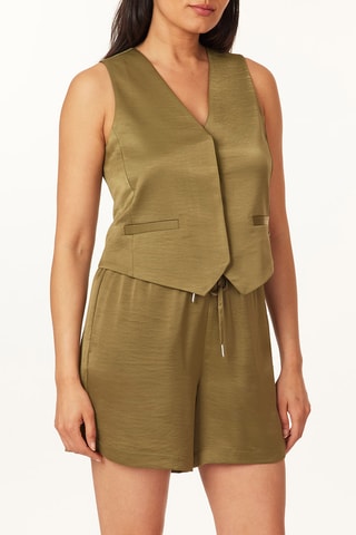 Gilet de costume sans manches - Kaki