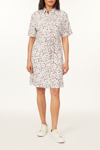 Robe chemise en lin - Blanc