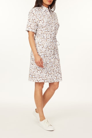 Robe chemise en lin - Blanc