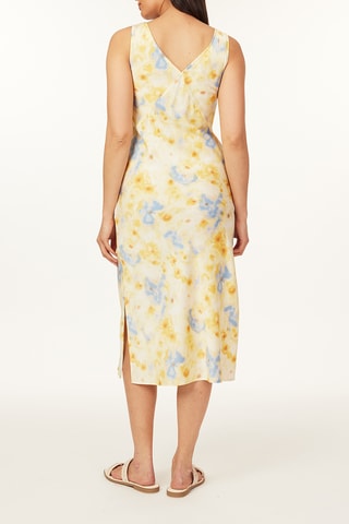 Robe droite sans manches - Jaune
