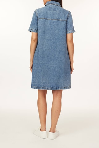 Robe chemise en jean - Bleu