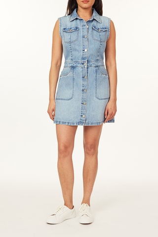 Robe chemise en jean - Bleu clair
