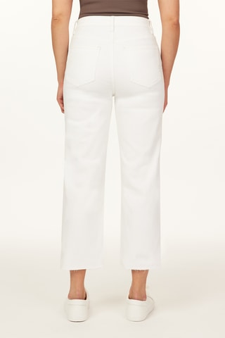 Jean droit 7/8 - Blanc