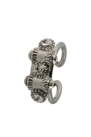 Bague - Plaqué or blanc
