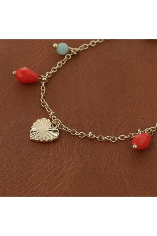 Bracelet - Plaqué or jaune et jade