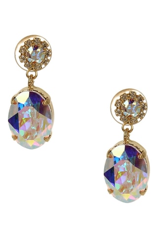 Brincos com cristais Swarovski - Folheado a ouro amarelo