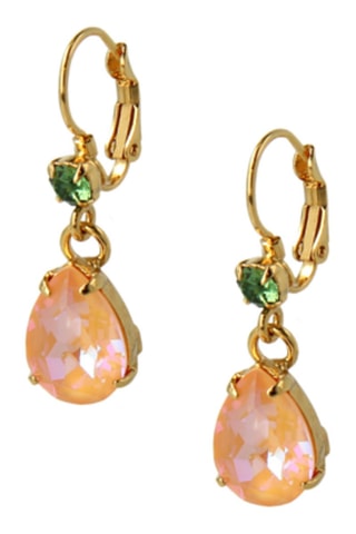 Brincos com cristais Swarovski - Folheado a ouro amarelo