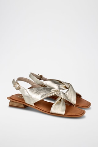 Leren Sandalen Miren - Goudkleurig